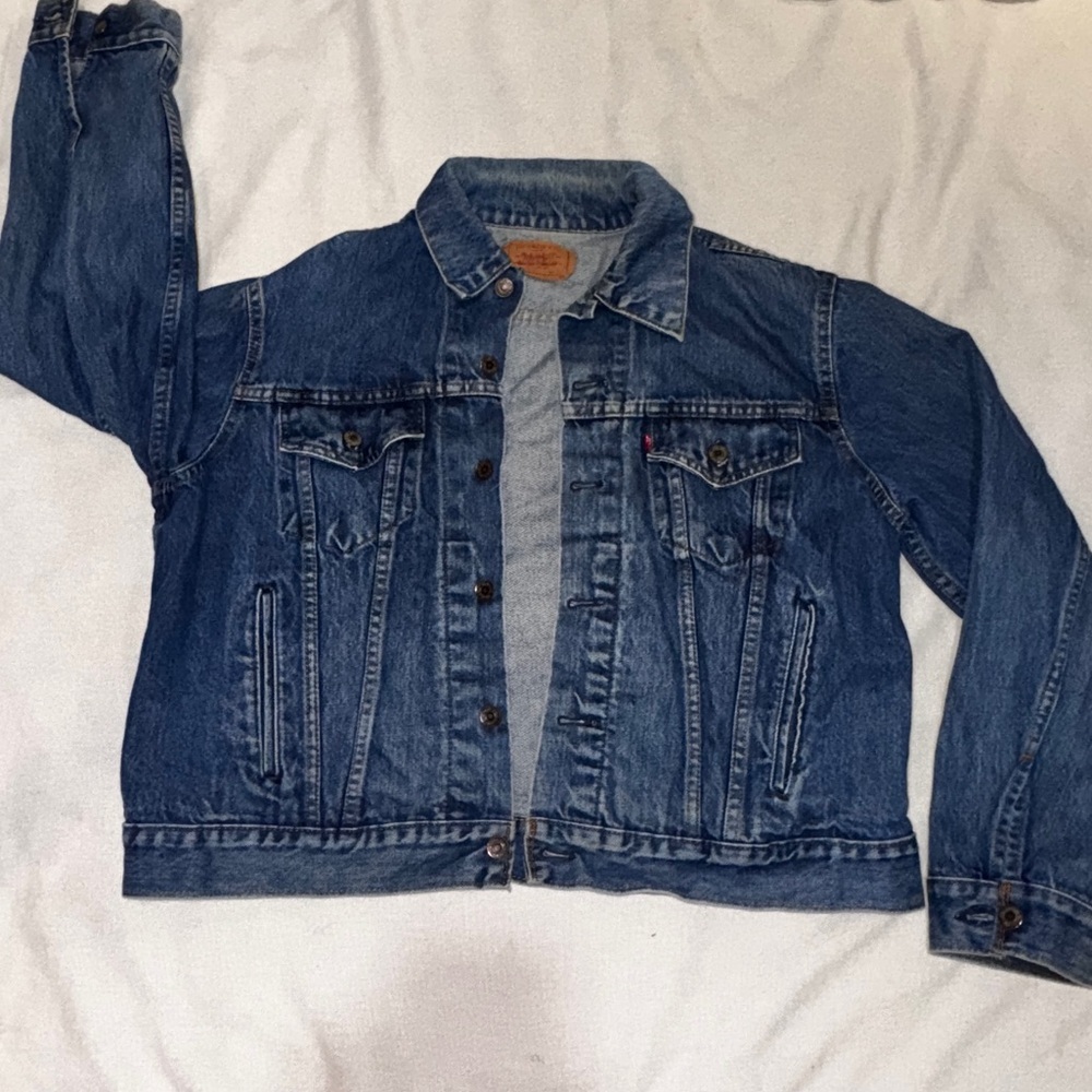 Rare Vintage Levi’s Jean Jacket Men’s Red Tag Trucker Denim Size M/L